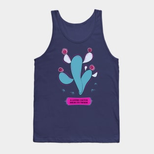 Blue bald cactus Tank Top